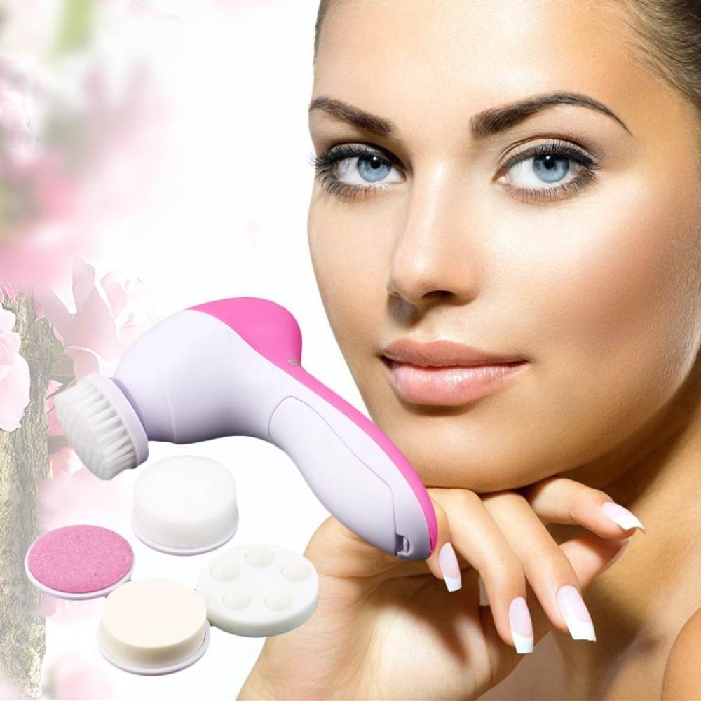 5 in 1 Electric Facial Cleansing Brush Set - Treasure Mementos